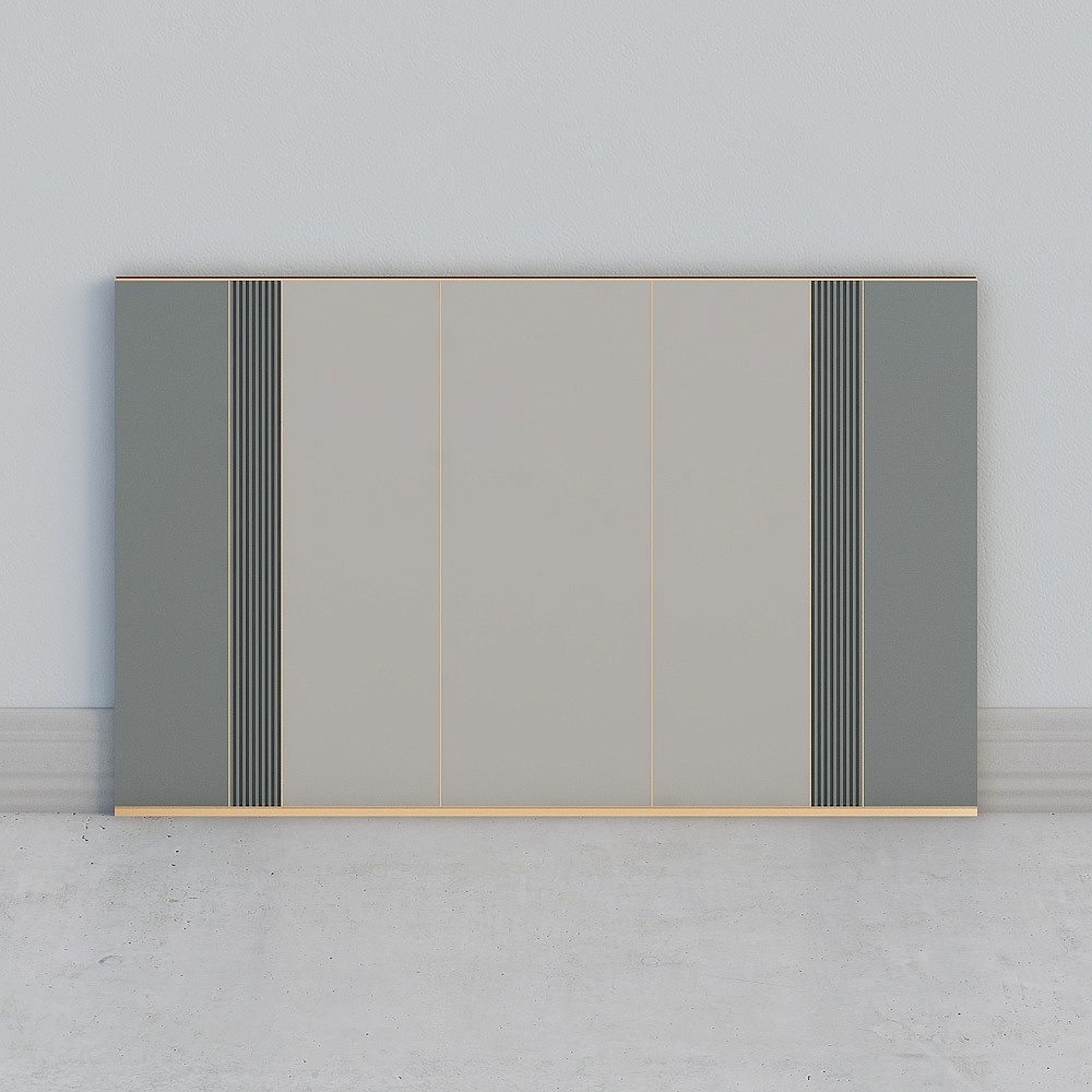 Minimalist style background wall wood panel wall