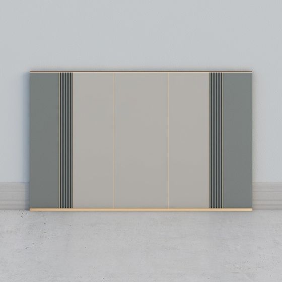 Elegant Low-Polygon Cabinet 3D model