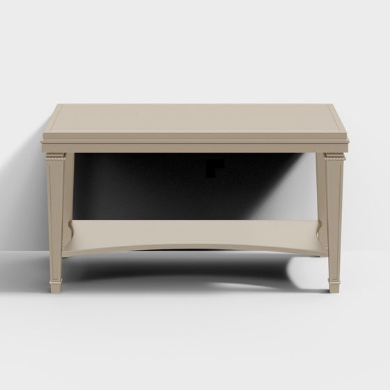 Elegant Classic Coffee Table 3D Model for Interiors