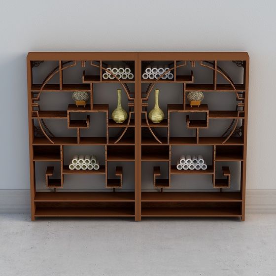 Eastern Rhythm Bookshelf 3D model