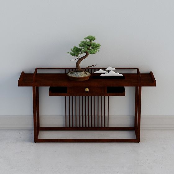 Zen-Inspired Polygon Table 3D model