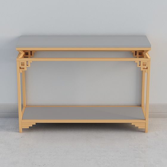 Oriental Rhythm Console Table 3D model for Elegant Spaces