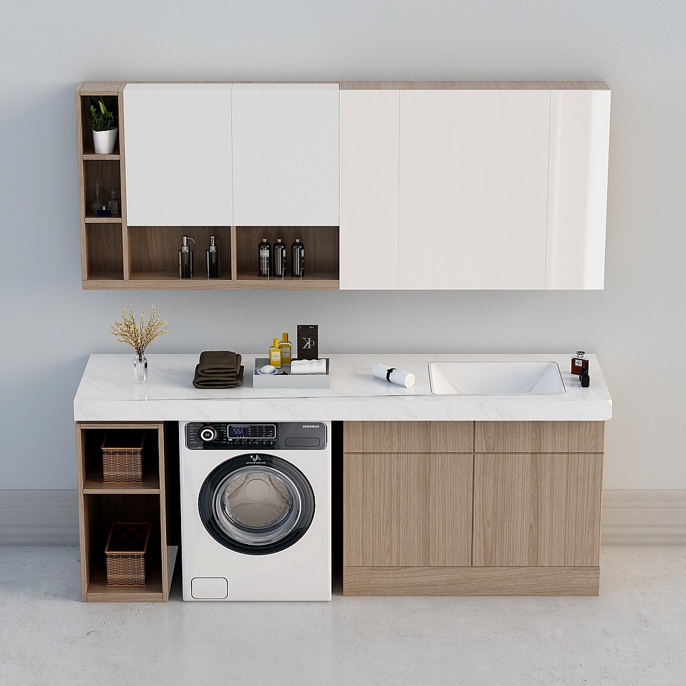 Laundry Room Oasis 3D model for Modern Spaces