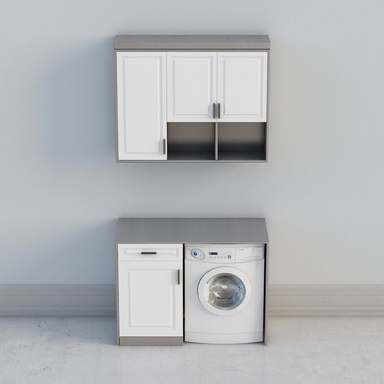 Modern Laundry Room Set 3D model