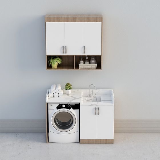 Laundry Room Cabinet 3D model