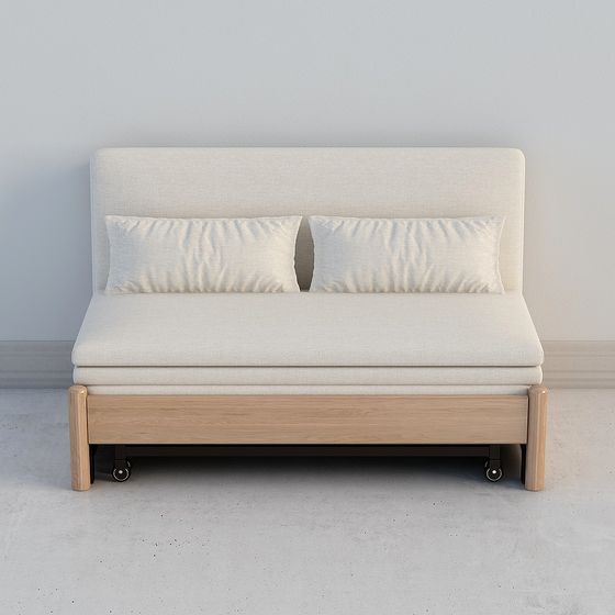 Modern Minimalist Sofa Bed 3D model
