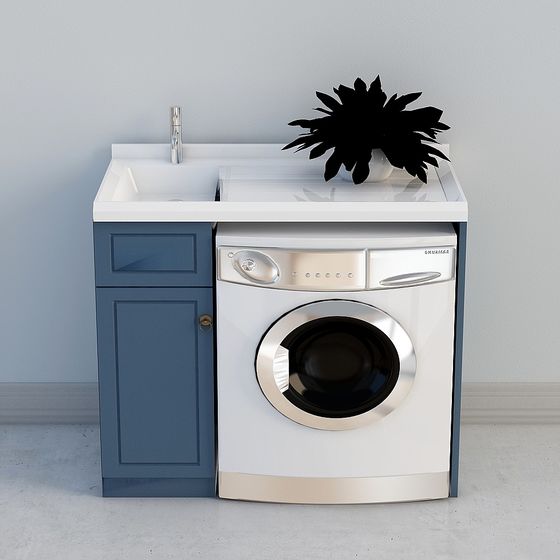 Washer Cabinet 3D Model