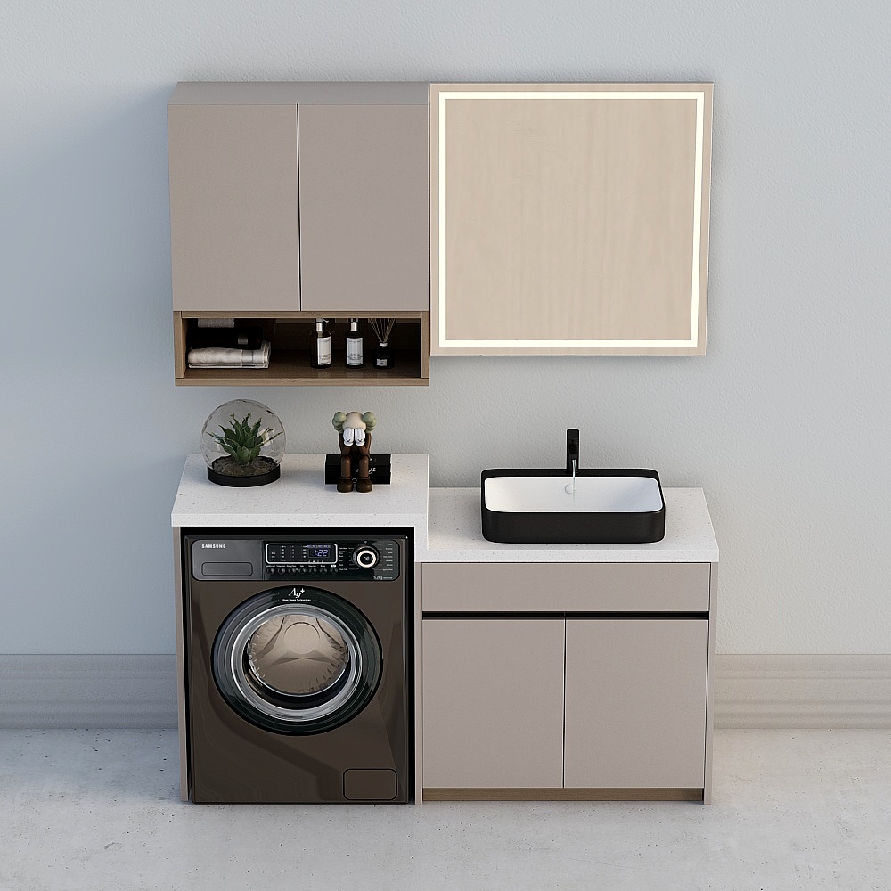 Washer cabinet
