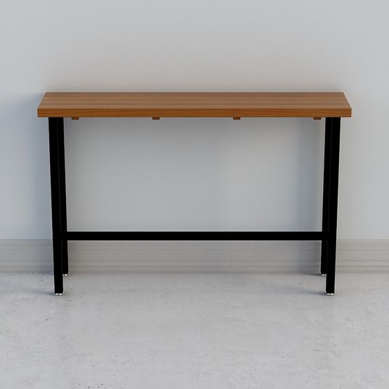 Industrial Style Console Table 3D model