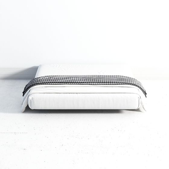 Comfortable Mattress and Towel Set 3D Model