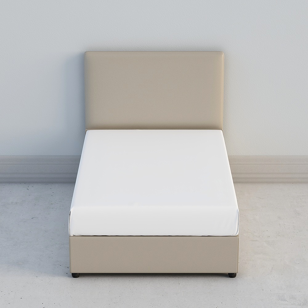 Modern Low Poly Bed Frame 3D model