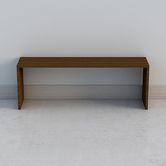 Urban Bench 3D model for Contemporary Design
