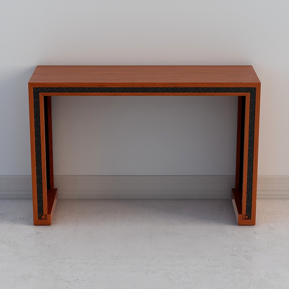 Minimalist Wooden Side Table 3D model