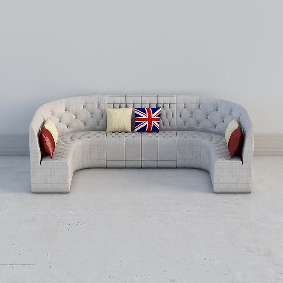 Low Poly Style Sofa 3D model for Modern Interiors