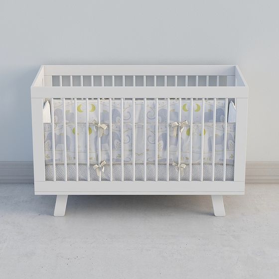 Cozy Crib 3D Model for Nurseries