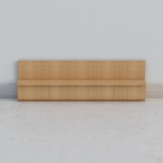 Urban Bench 3D model for Modern Design