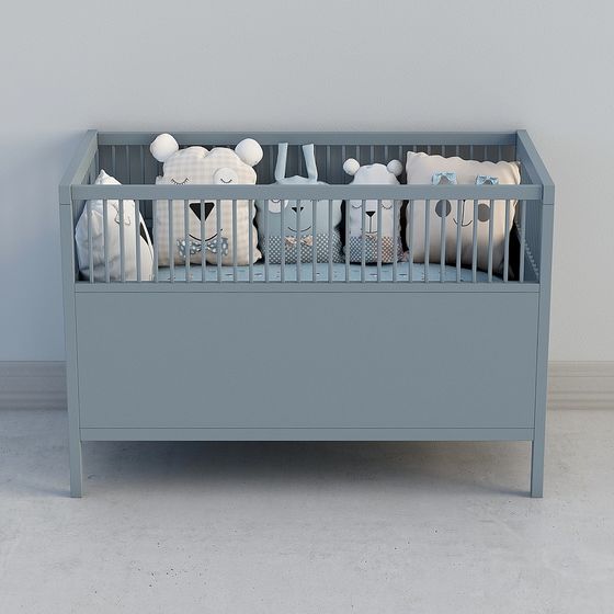 Cozy Crib 3D model for Modern Interiors