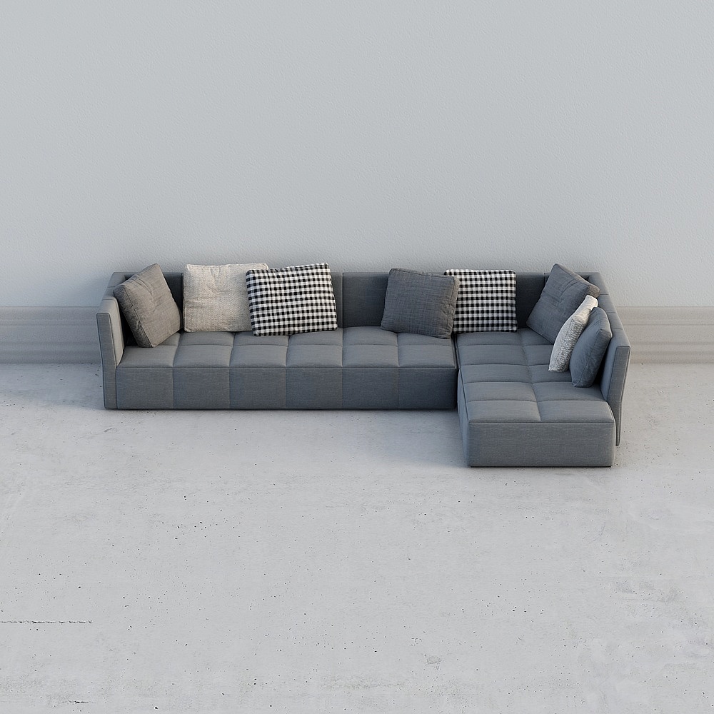 Sofa góc bọc vải hiện đại (Dòng Tyche/Tika)