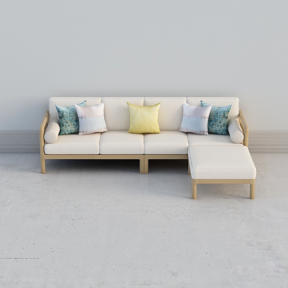Sofa góc gỗ nhỏ Y05 05.13