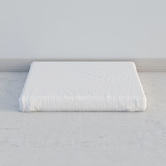 Gray Mattress 3D Model