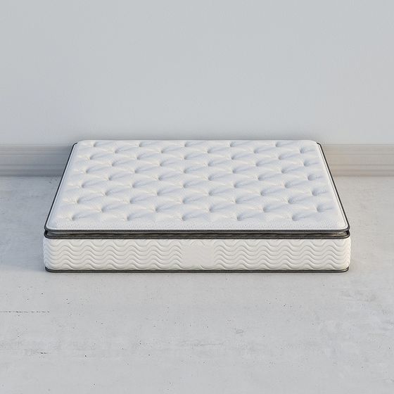 Minimalist Low-Poly Mattress 3D model