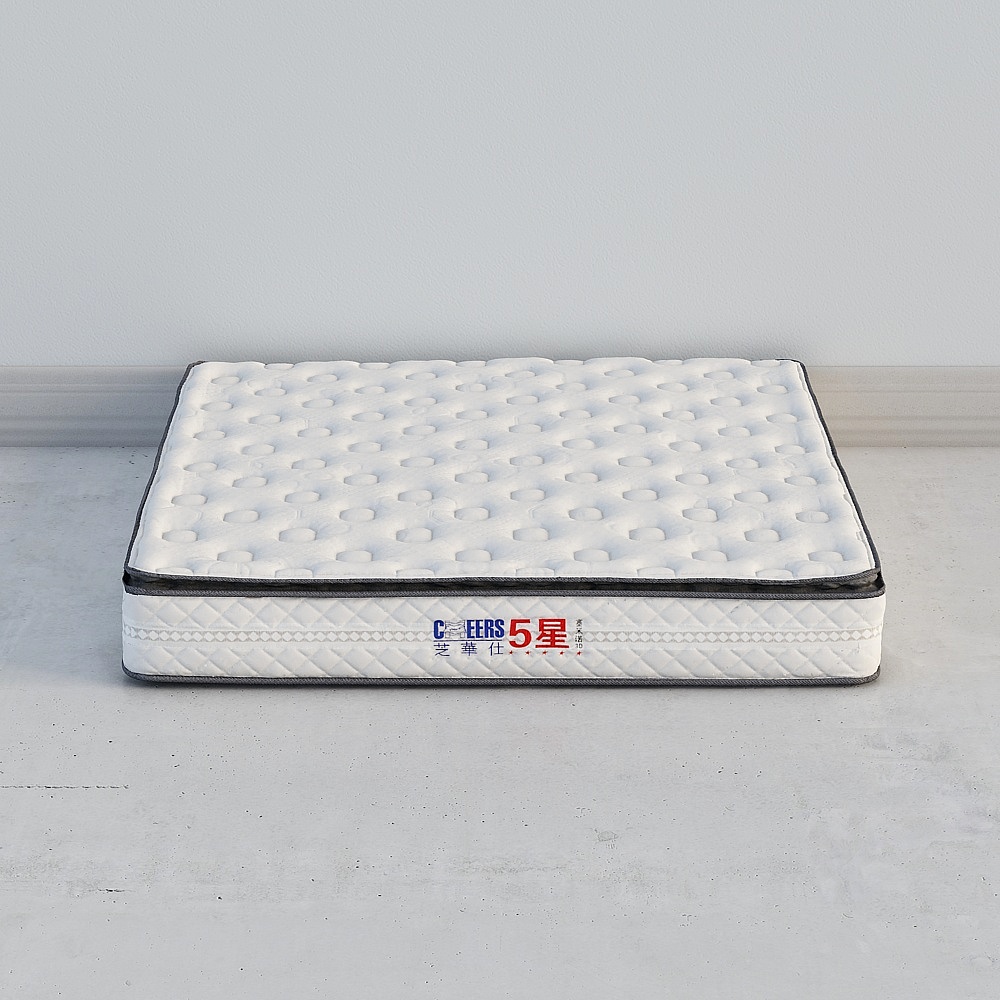 Stylish Low-Poly Bed Mattress 3D model