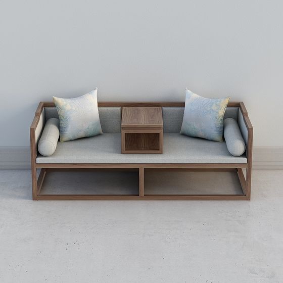 Stylish Low-Polygon 3D Sofa Model