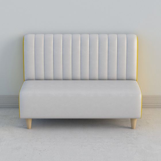 Modern Vintage Low-Polygon Sofa Chair 3D model