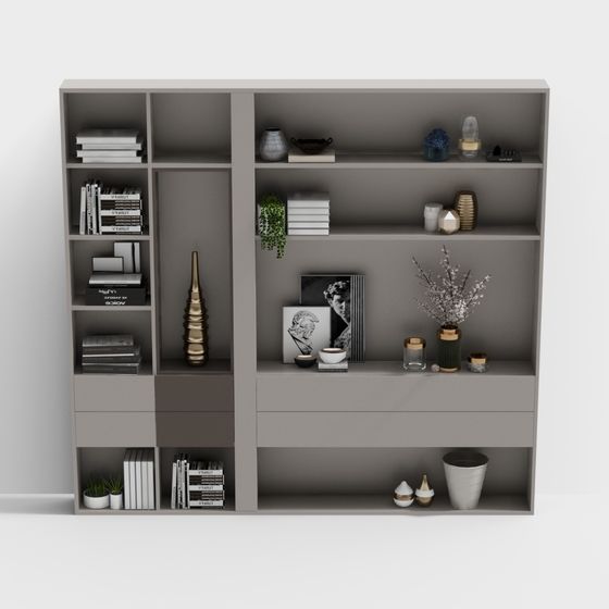 Urban Elegance Bookshelf 3D model