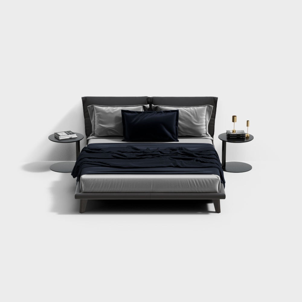 king bed with bedside