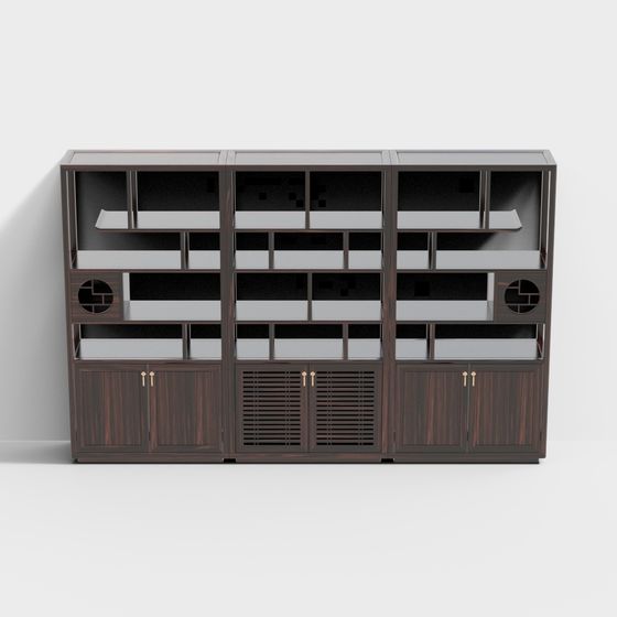 Urban Bookshelf 3D Model