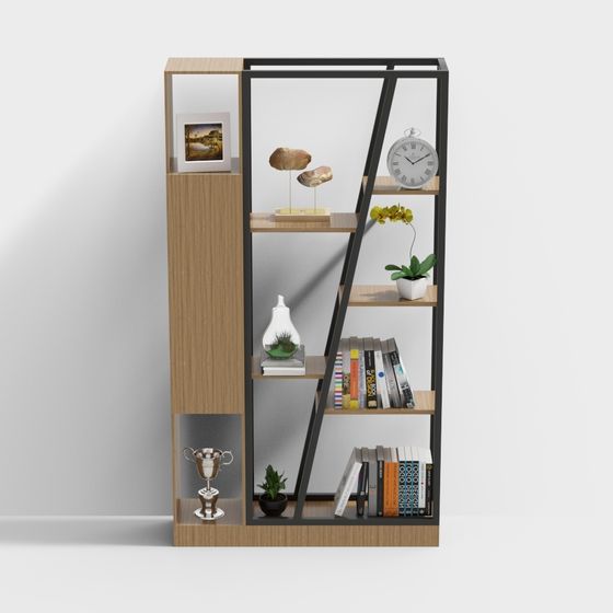 Urban Elegance Bookshelf 3D model