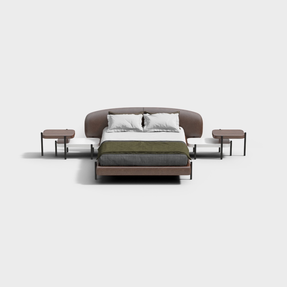 king bed with bedside