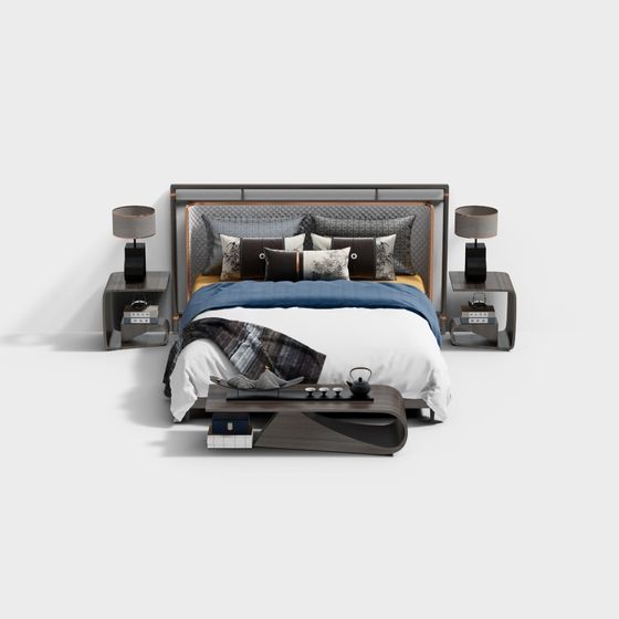 Urban Minimalist Bedroom 3D model