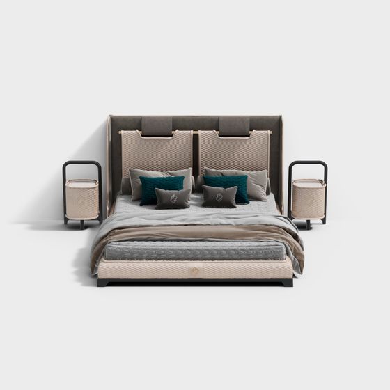 Urban Retreat Bed 3D model