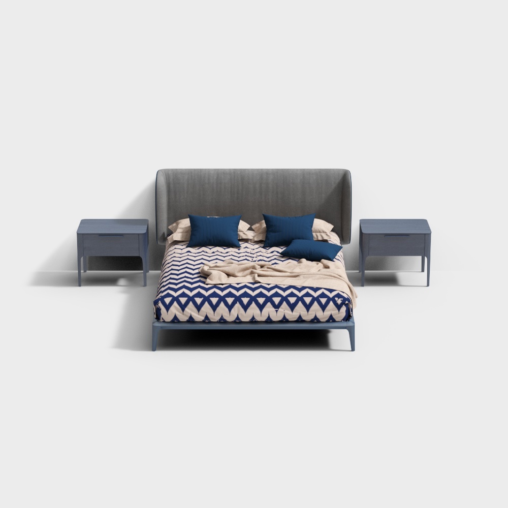 Mara-middot; Foreman Modern Double Bed