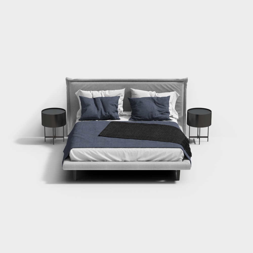 머리맡이 있는 킹침대