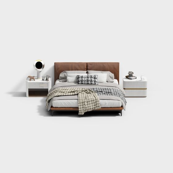 Urban Retreat Bed 3D model