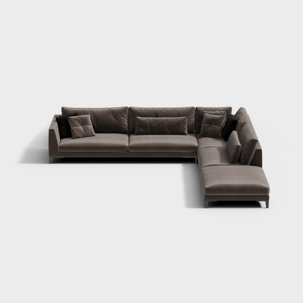 Sofa vải nhiều người chơi MassaSanty/Massa Saint-Modern