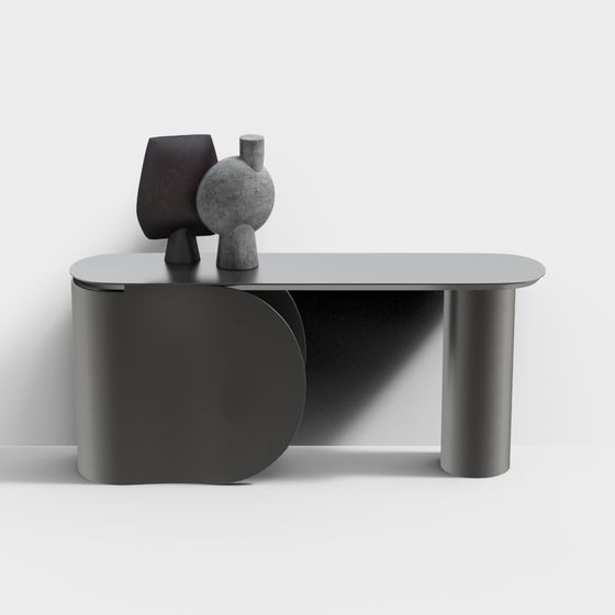 Sleek Modern Desk 3D model