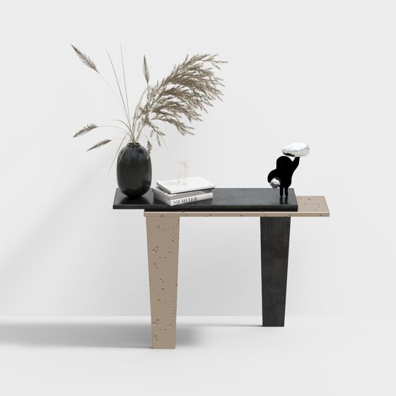 Minimalist Modern Side Table 3D model