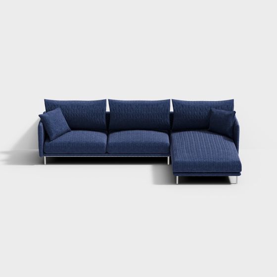 Urban Comfort Sofa 3D Model