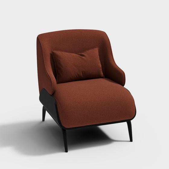 Cozy Reading Chair 3D model