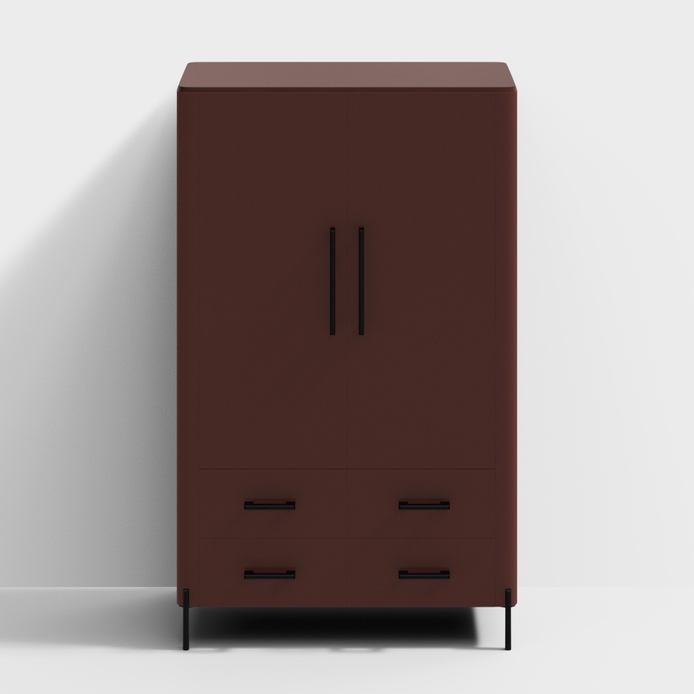 Urban Storage 3D model - Modern Minimalist Wardrobe