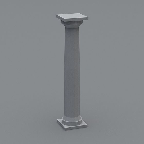 Low Poly Roman Column 3D model