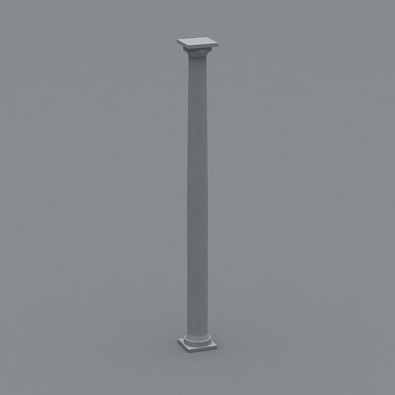 Elegant Minimalist Roman Column 3D model