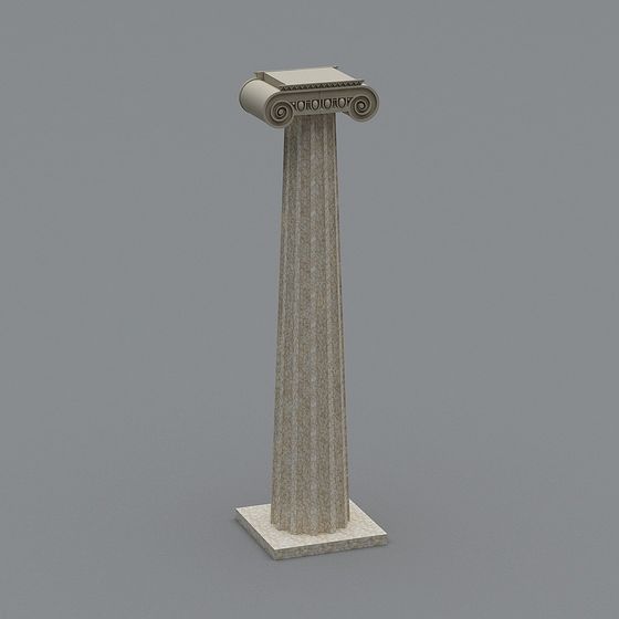 Elegant Classical Roman Column 3D model