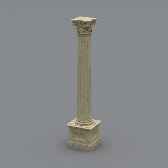 Classical Roman Column 3D model