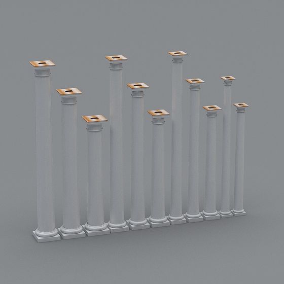 Classic Roman Column 3D Model