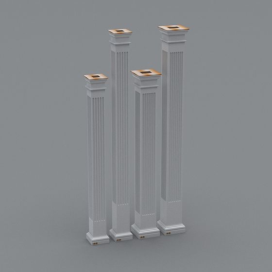 Elegant Roman Column 3D Model Design